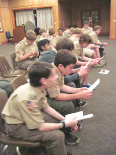 Lowcountry area scouts decoding Braille