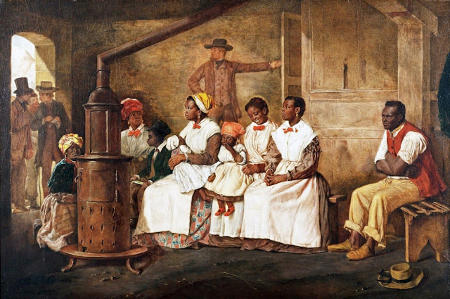 Эйр Кроу. Рабы, ожидающие продажи. Ричмонд, Вирджиния. 1861
