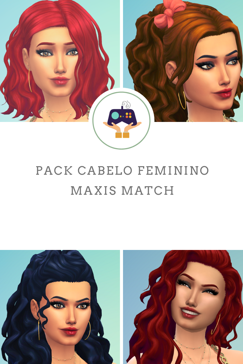 ️ Pack Cabelo Feminino Maxis Match Download The Sims 4