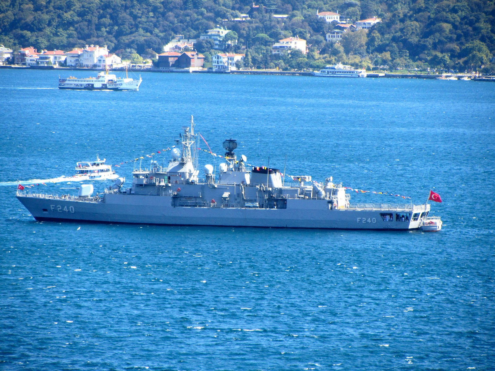 WARSHIPS ON THE BOSPHORUS F 240 YAVUZ YAVUZ CLASS