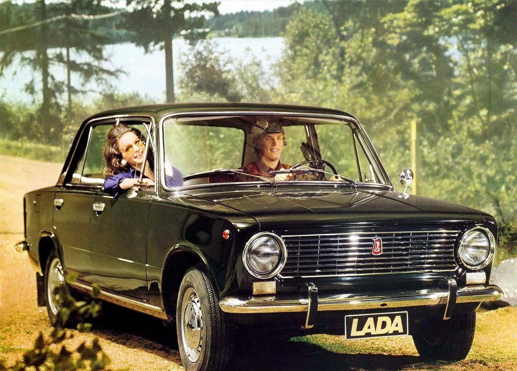 Vintage advertising posters of Soviet cars from the past  1970s 1980s - 31