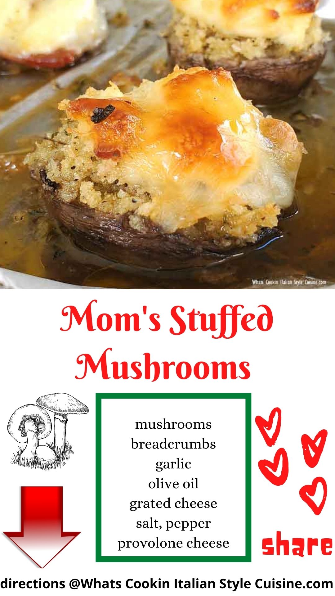 Mom's Stuffed Mushrooms | What's Cookin' Italian Style Cuisine