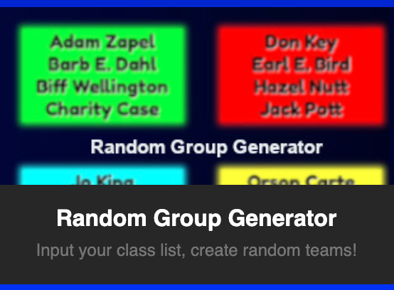 group assignment randomizer