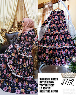 Dress Flower Susun 01 - Pakaian Islami 