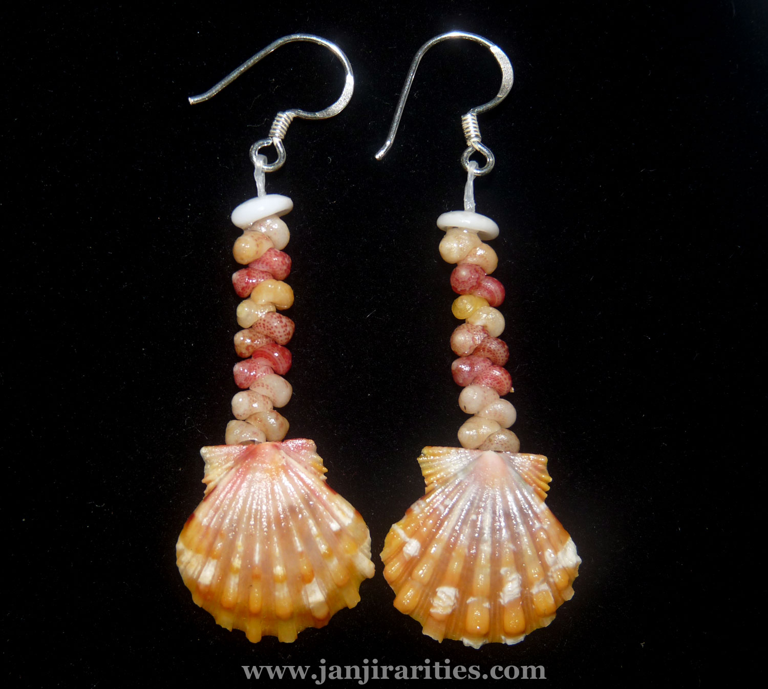 Kahelelani & Sunrise shell jewelry by.... Janjira: Sunrise shell earrings