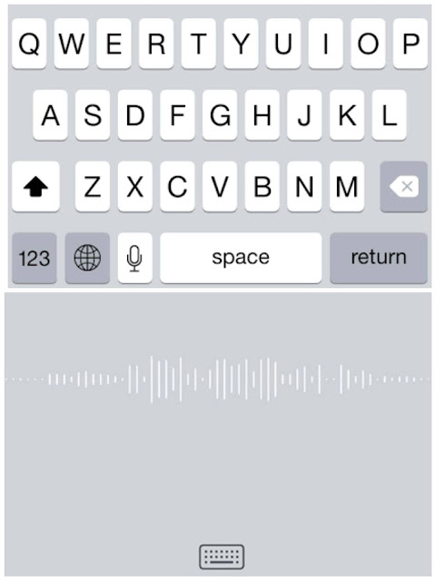 Speech-to-text iPhone keyboard