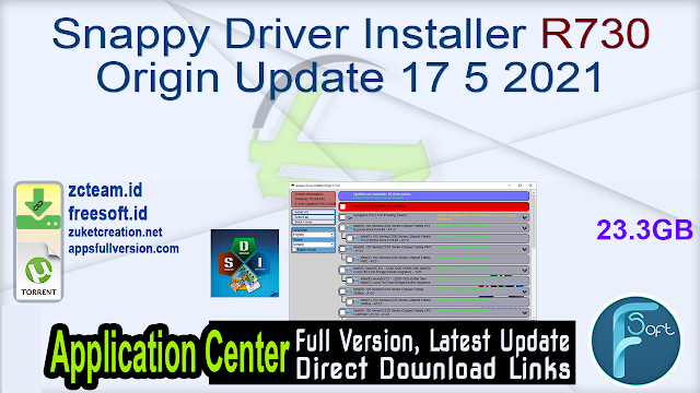 Snappy Driver Installer R730 Origin Update 17 5 2021