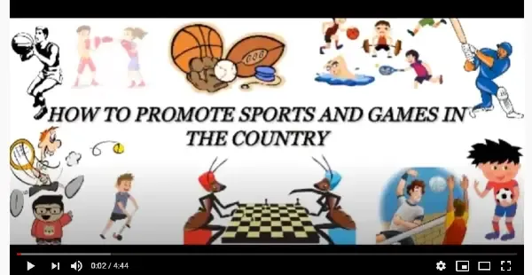 How to promote sports and games in the country