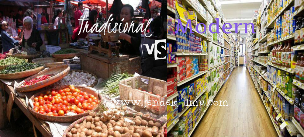 Perbedaan pasar modern dan pasar tradisional