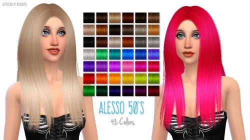 My Sims 4 Blog Hair Retextures By Nessasims