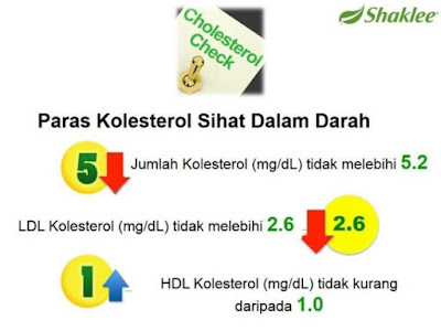 Paras kolesterol sihat dalam darah