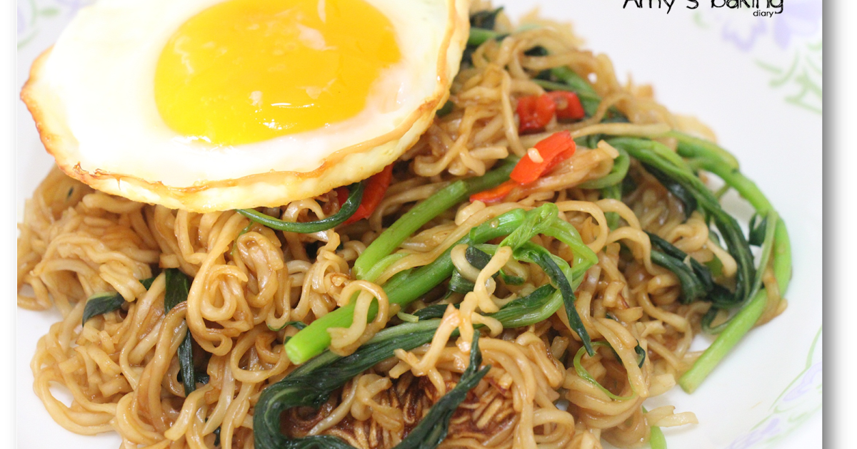 Amy Baking Diary Stir Fried Instant Egg Noodles