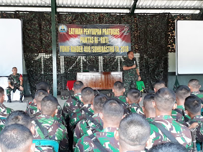 BABINSA MONITORING KUNJUNGAN KASDAM IV/DIP KE YONIF RAIDER 408/SBH