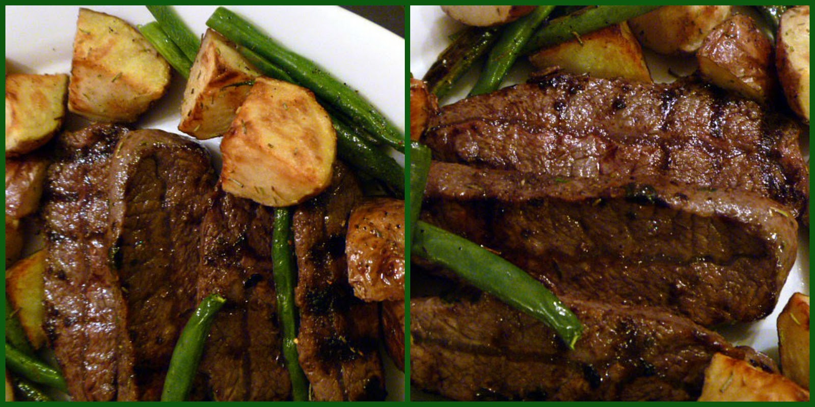 Slice of Southern Red Wine and Rosemary Flat Iron Steak