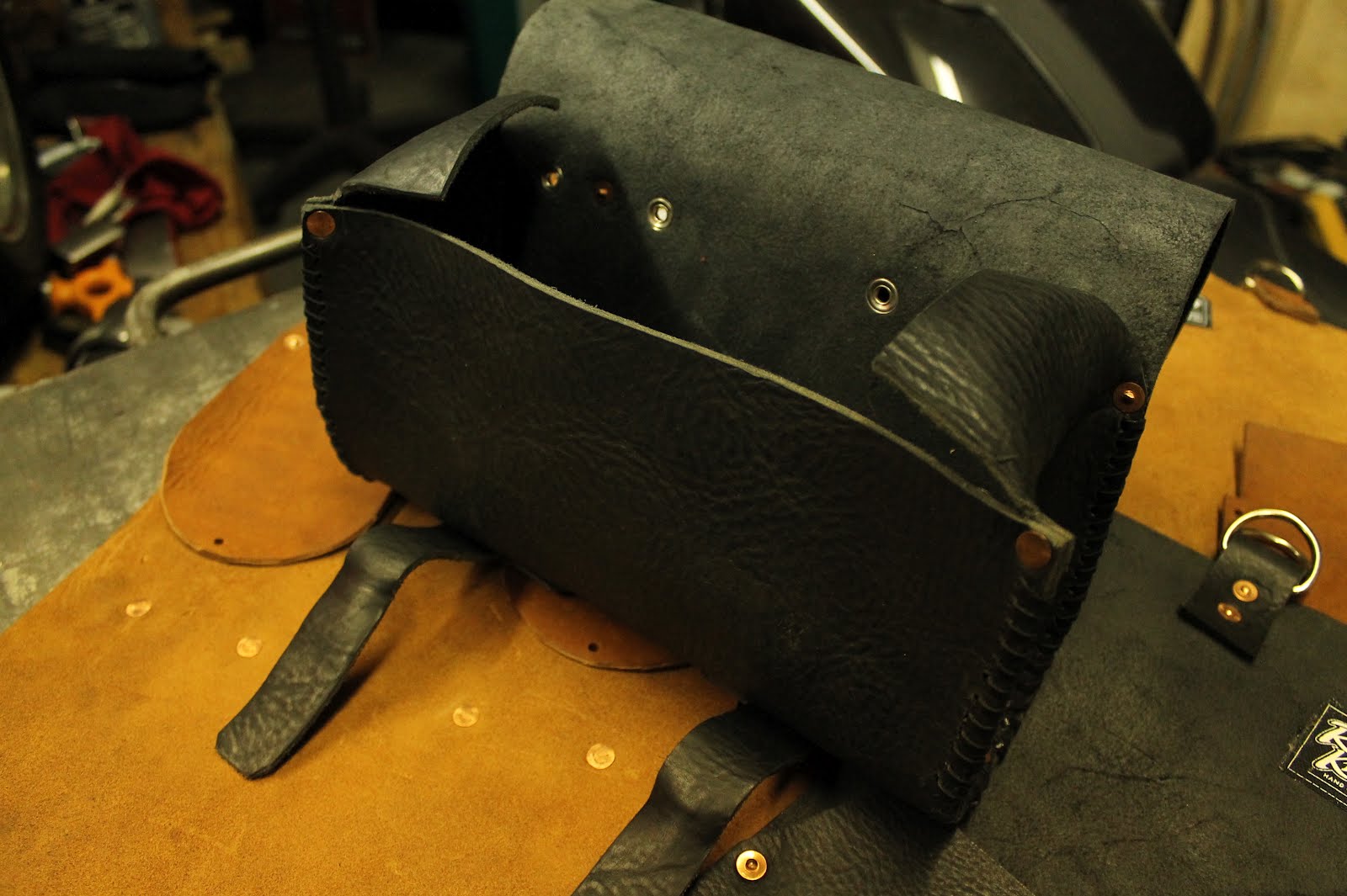 Rusty Knuckles Leather Tool Bags In Detail Rusty Knuckles Motors and Music for True Grit
