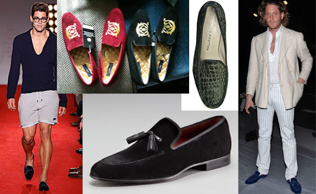 Belgian Dandy: How to Wear Velvet Slippers: Casual, with or without Socks