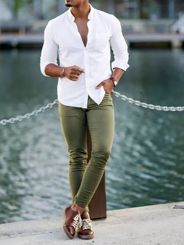 What color shirt suits white trousers  Quora