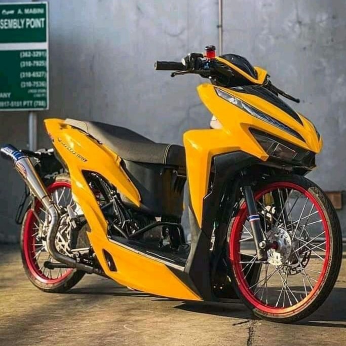 Modifikasi Vario 150 Warna Kuning Polos, Original, Metalik, Stabilo