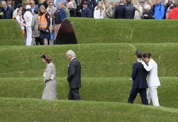 Queen Silvia, Crown Princess Victoria and Prince Daniel attended the inauguration of the 2004 Indian Ocean Tsunami Memorial at Royal Park