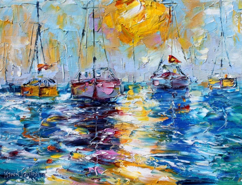 Palette Knife Painters, International Sunrise Sailing and Beach Babes
