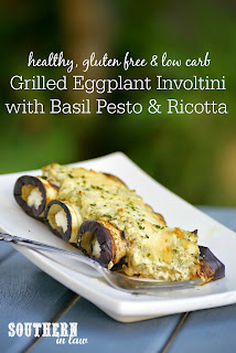 Healthy Eggplant Involtini Recipe with Basil Pesto and Ricotta Cheese