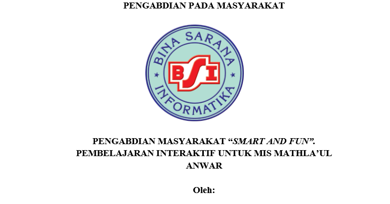 [DOC] Download Contoh Laporan Pengabdian Masyarakat BSI Alfan.id