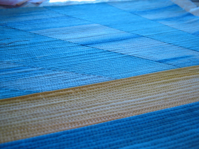 beach huts landscape quilting tutorial