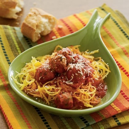 Spaghetti (Squash) and Meatballs
