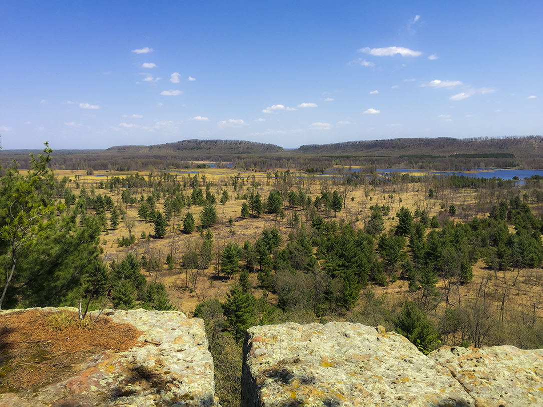 From Lone Rock at Quincy Bluff SNA in Friendship WI