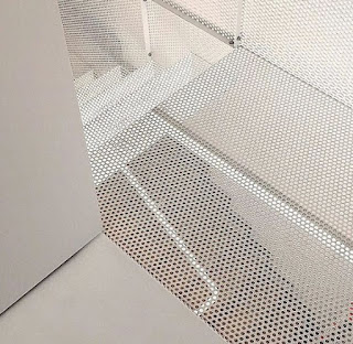лестница из металлической сетки