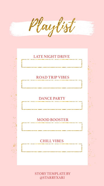 Free Pink and Gold Instagram Story Templates | Starry Ari