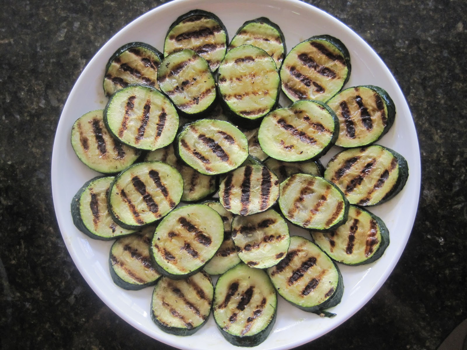 Grilled Zucchini with Goat Cheese and BalsamicHoney Syrup