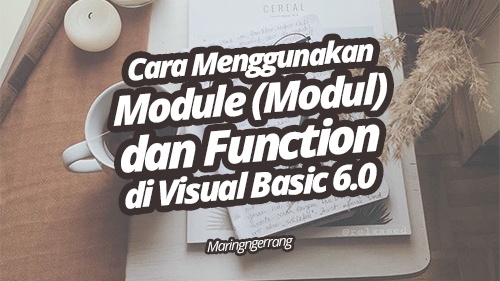 Penggunaan Module (Modul) dan Function di Visual Basic 6.0