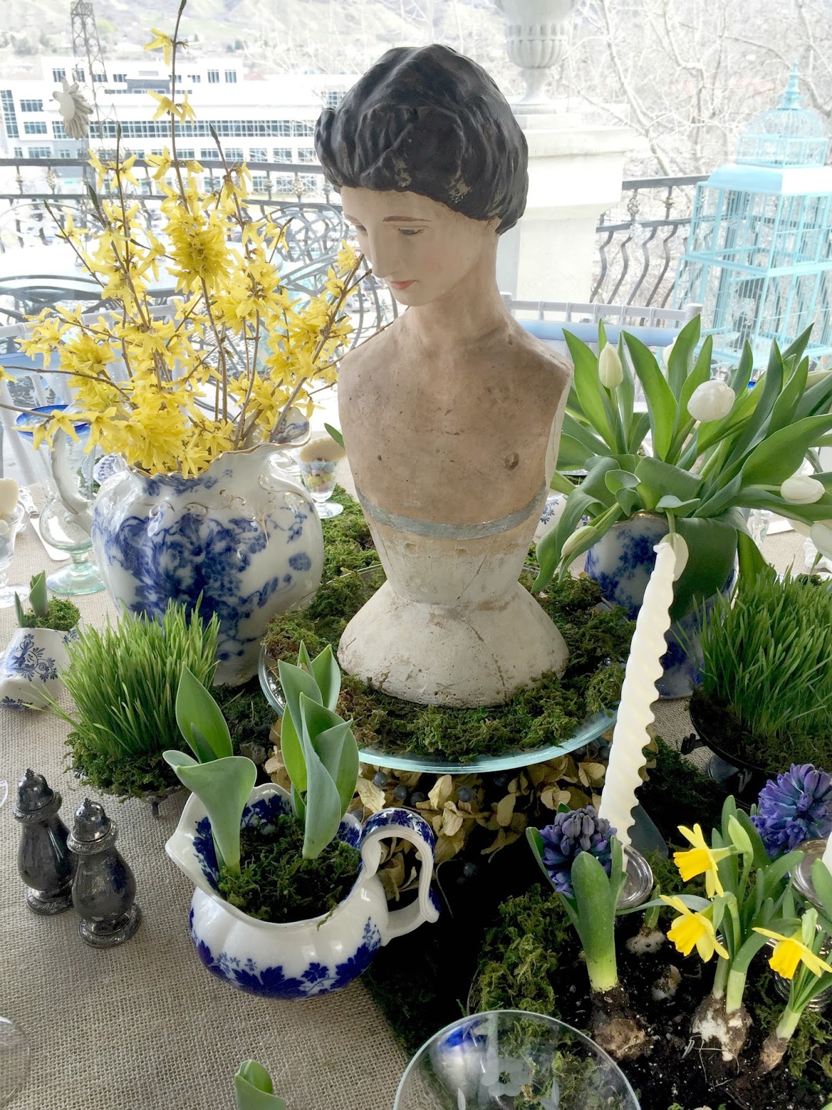 A Holland Flower Shop Birthday Tablescape Purple Chocolat Home