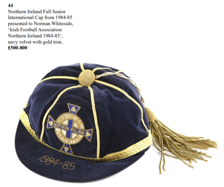 northern ireland football caps
