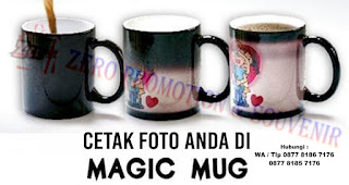 Mug Bunglon / Mug Magic cetak Foto