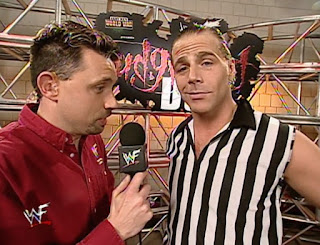 WWE/ WWF - Judgement Day 2000 - Michael Cole interviews special guest referee Shawn Michaels