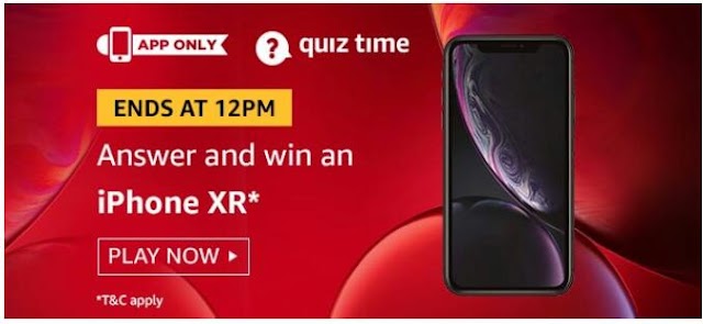 Amazon Quiz contest today Answer - Today 1 September Quiz Answers 