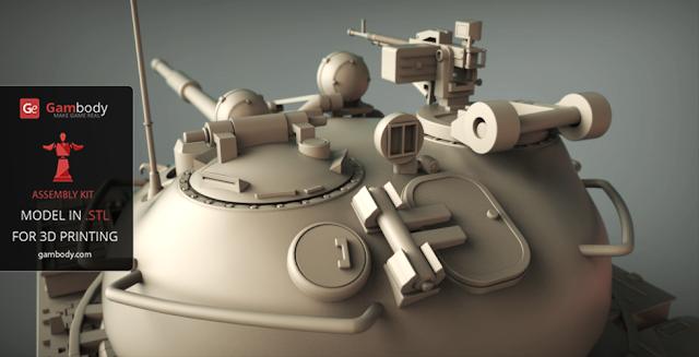 Assembly T-62 tank World of Tanks 3D model