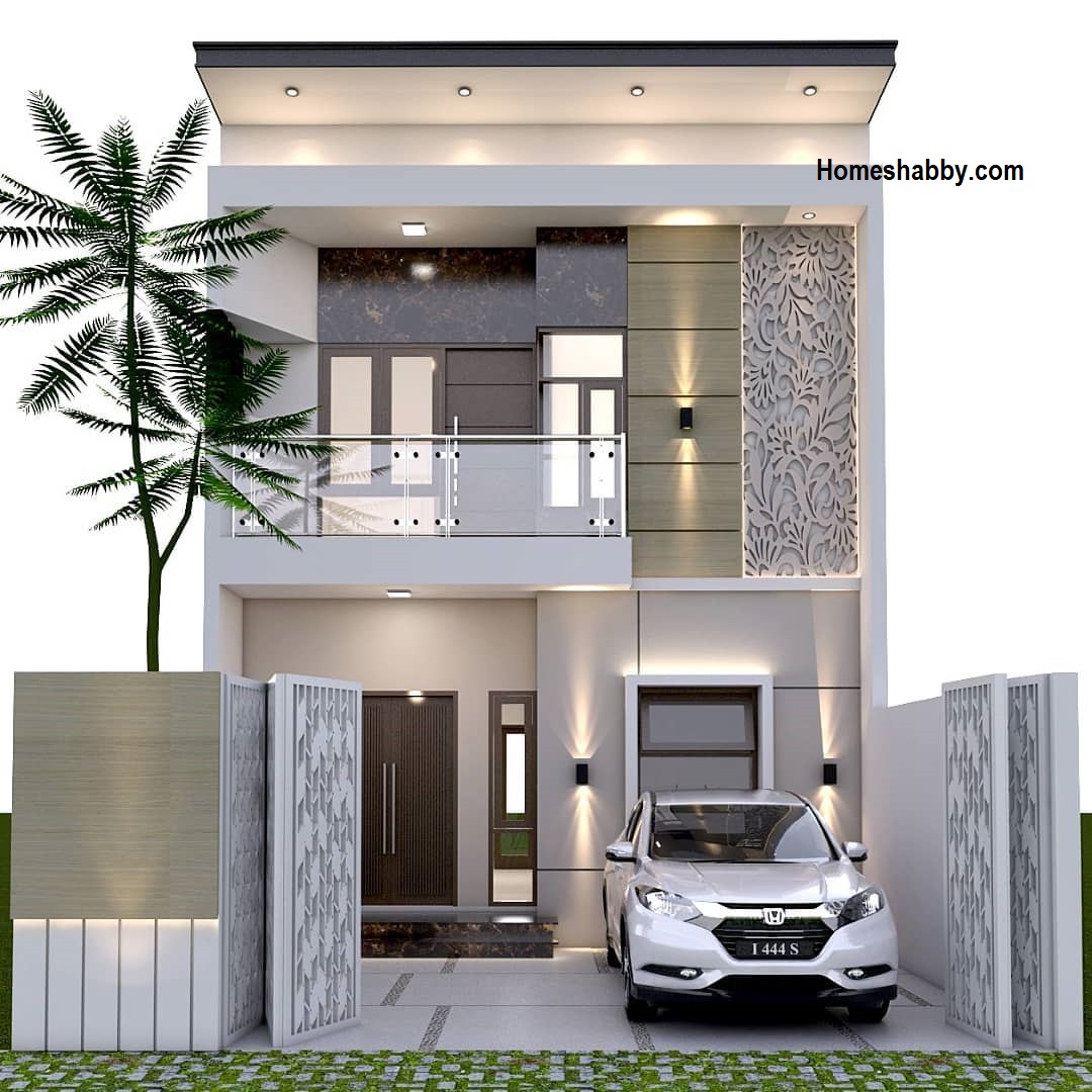 7 Desain Rumah Minimalis 2 Lantai Dengan Balkon Terbuka ~ Homeshabby
