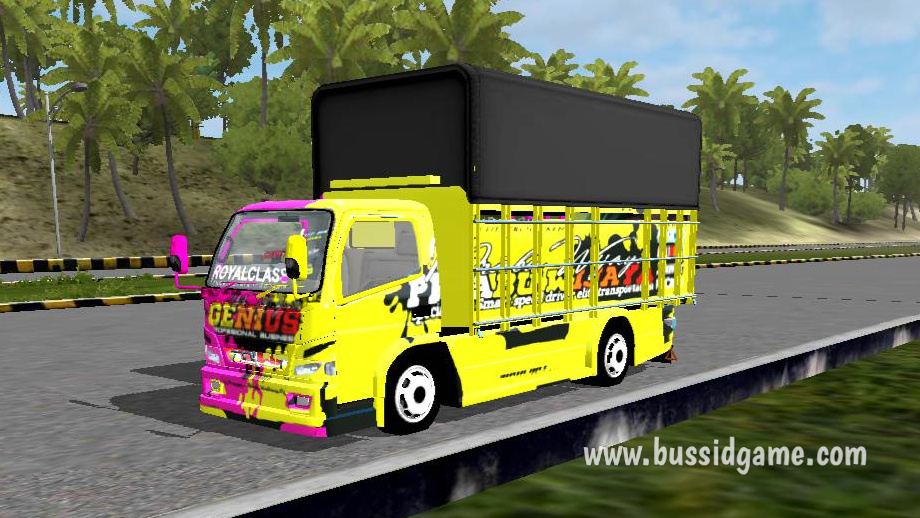 Mod Truck Canter FE74HD Terpal Kotak Gudang Livery, Skin Dan Mod Bus