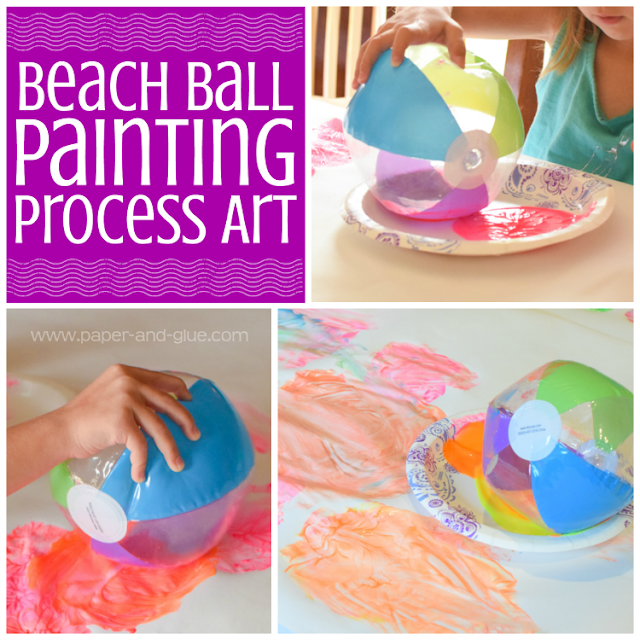 Beach Ball Painting Process Art What Can We Do With Paper And Glue