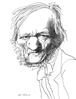 Trois caricatures Richard Wagner David Levine
