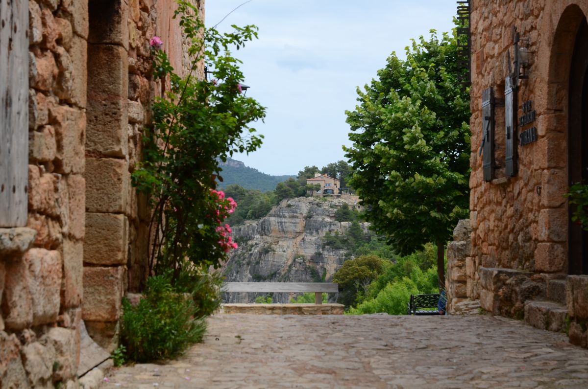 View from alley in Siurana