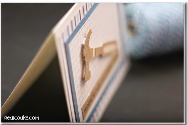 Simple handmade Father's Day card with tutorial from realcoake.com Father's Day Card