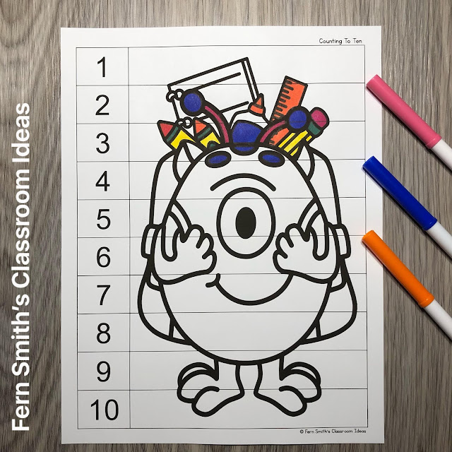 Click Here to Download These Monster Counting Puzzles For Your Classroom Today!