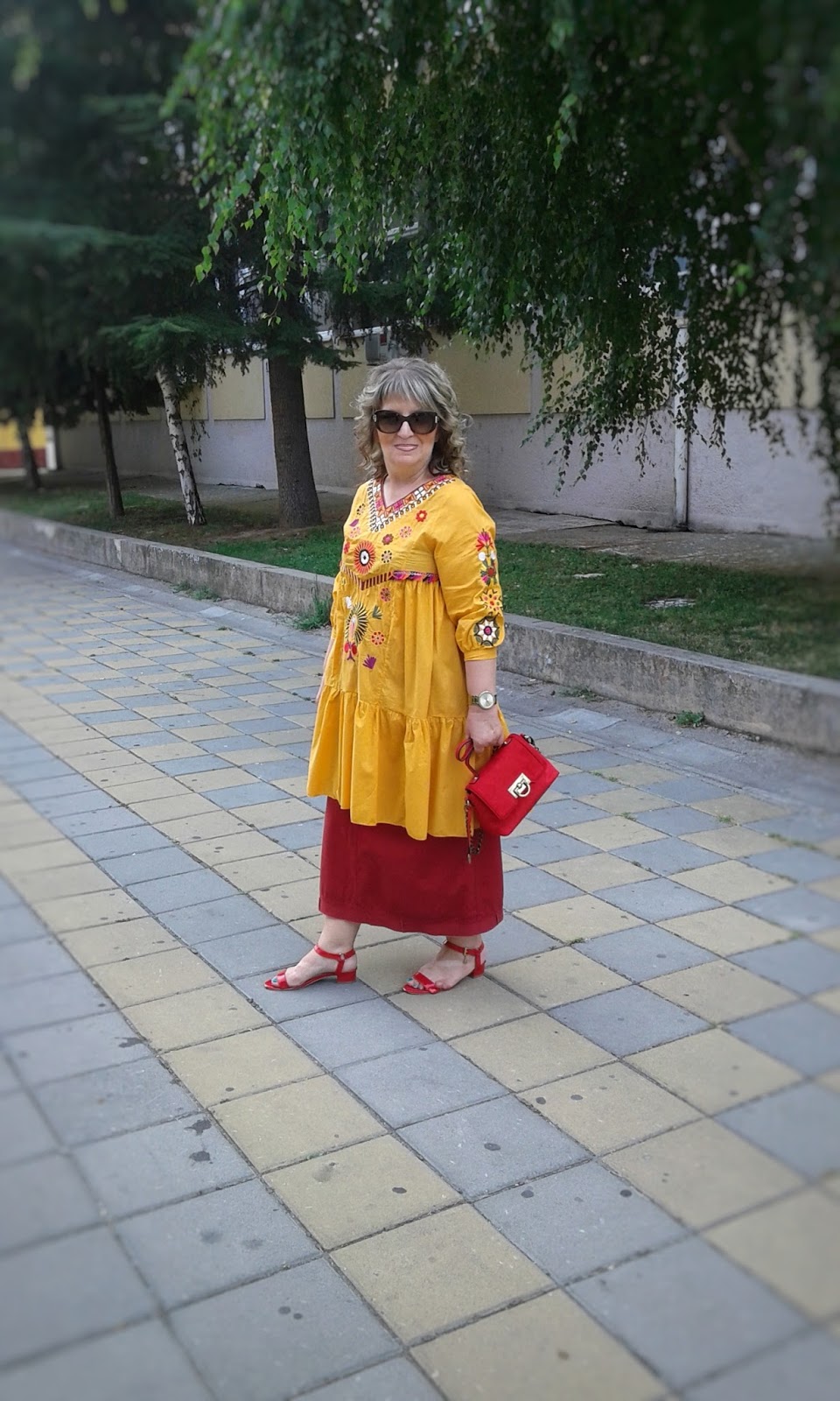 VESNA Zaful orange dress