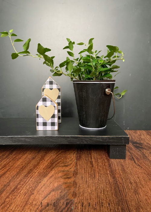 She's Crafty How to make Risers for plants, home decor and your table