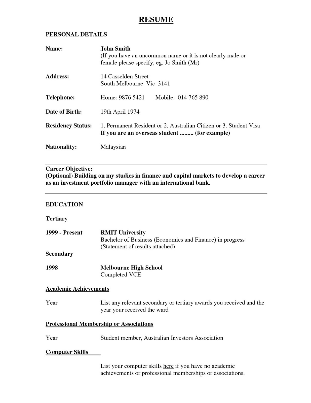 Academic dean resume sample September 25