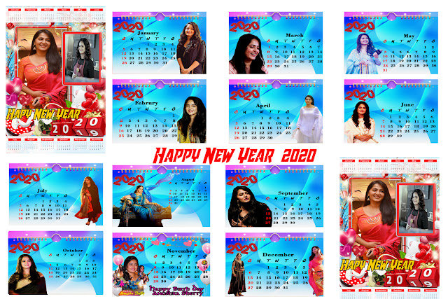 2020 Calendar of Anushka Shetty